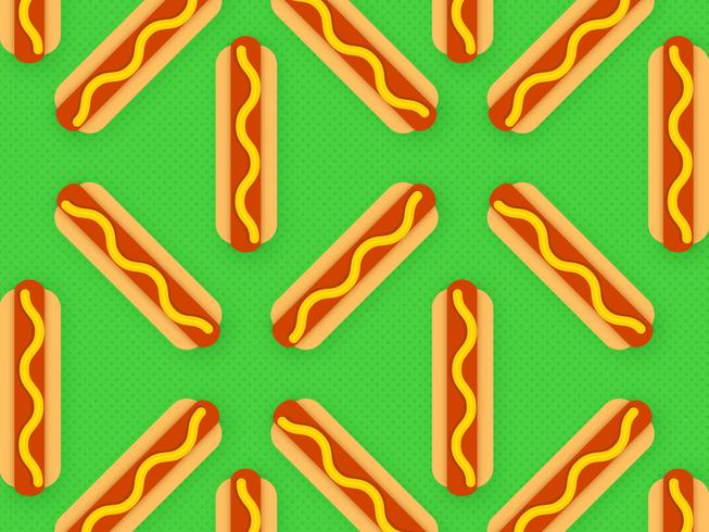 Fondo de Vector de Hot Dog