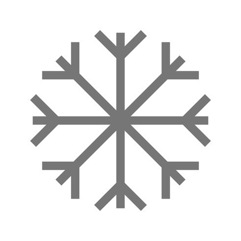 Vector icono de copo de nieve