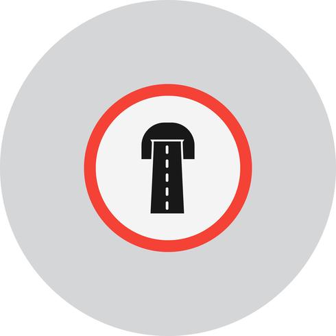 Vector icono de túnel de carretera