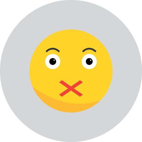  Vector Silent Emoji Icon