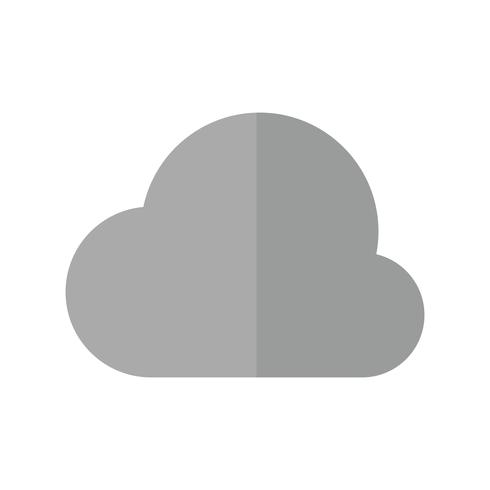 Vector icono de nube