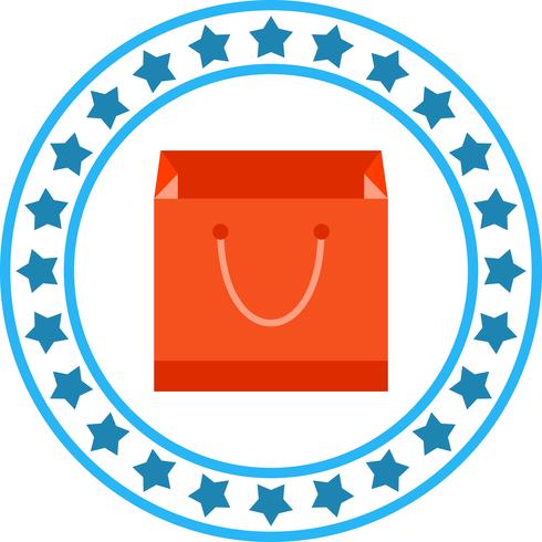 Vector icono de bolsa de compras