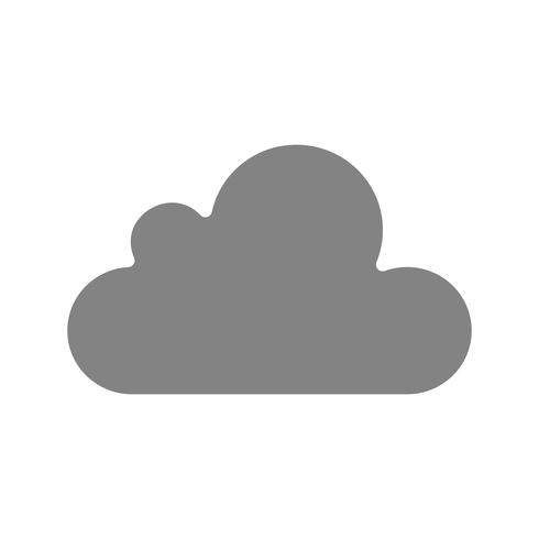 Vector icono de nube