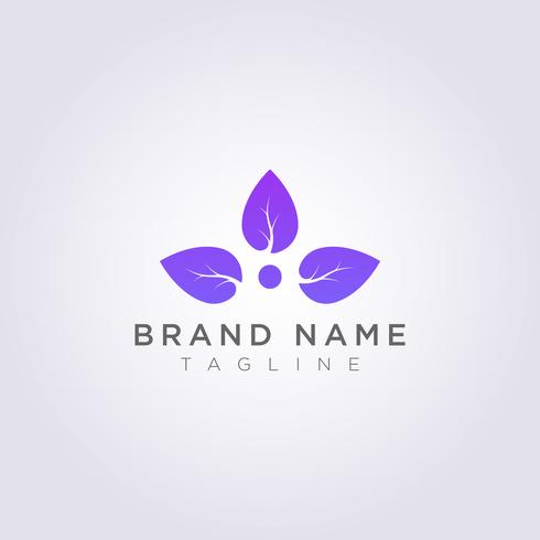 Creative circular leaf design for your business or brand vector