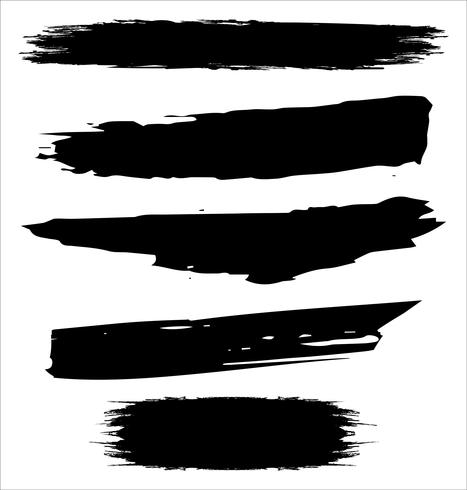 Brush strokes hand drawn vector illustration - Vector