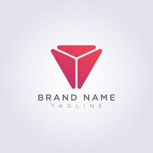 Vector Design Abstract triangle logo icon