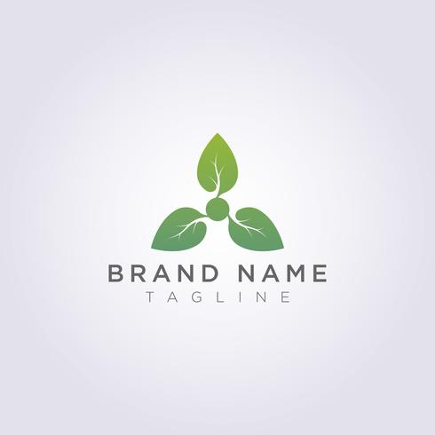 Creative circular leaf design for your business or brand