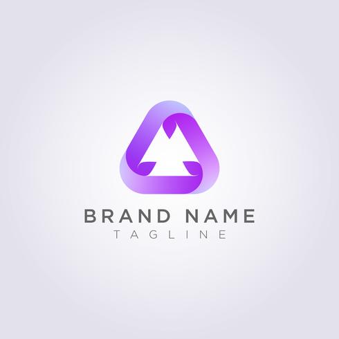 Recycle triangle logo design for your Business or Brand vector