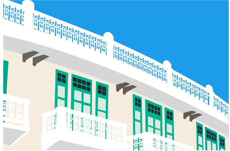 Vector de edificio antiguo