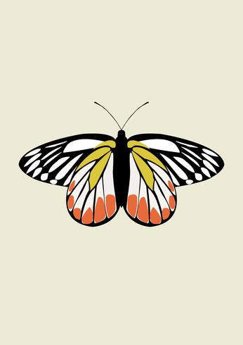 Vector icono de mariposa