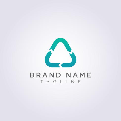 Recycle triangle logo design for your Business or Brand