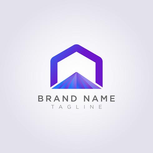 Logo Design Abstract Vector Hexagon Symbol