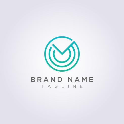 Design a Circle Logo with decorations in it for your Business or Brand vector