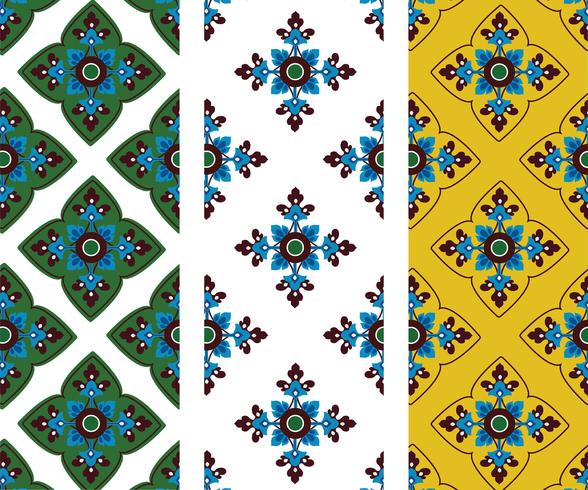 Asian tradition art pattern vector