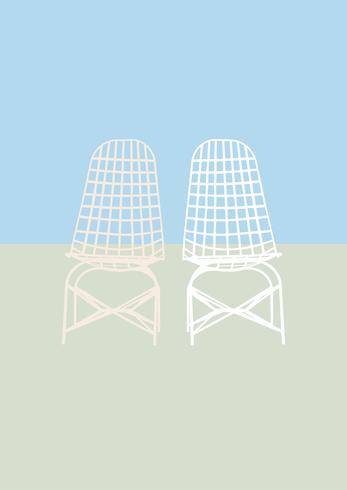 Chair icon vector 