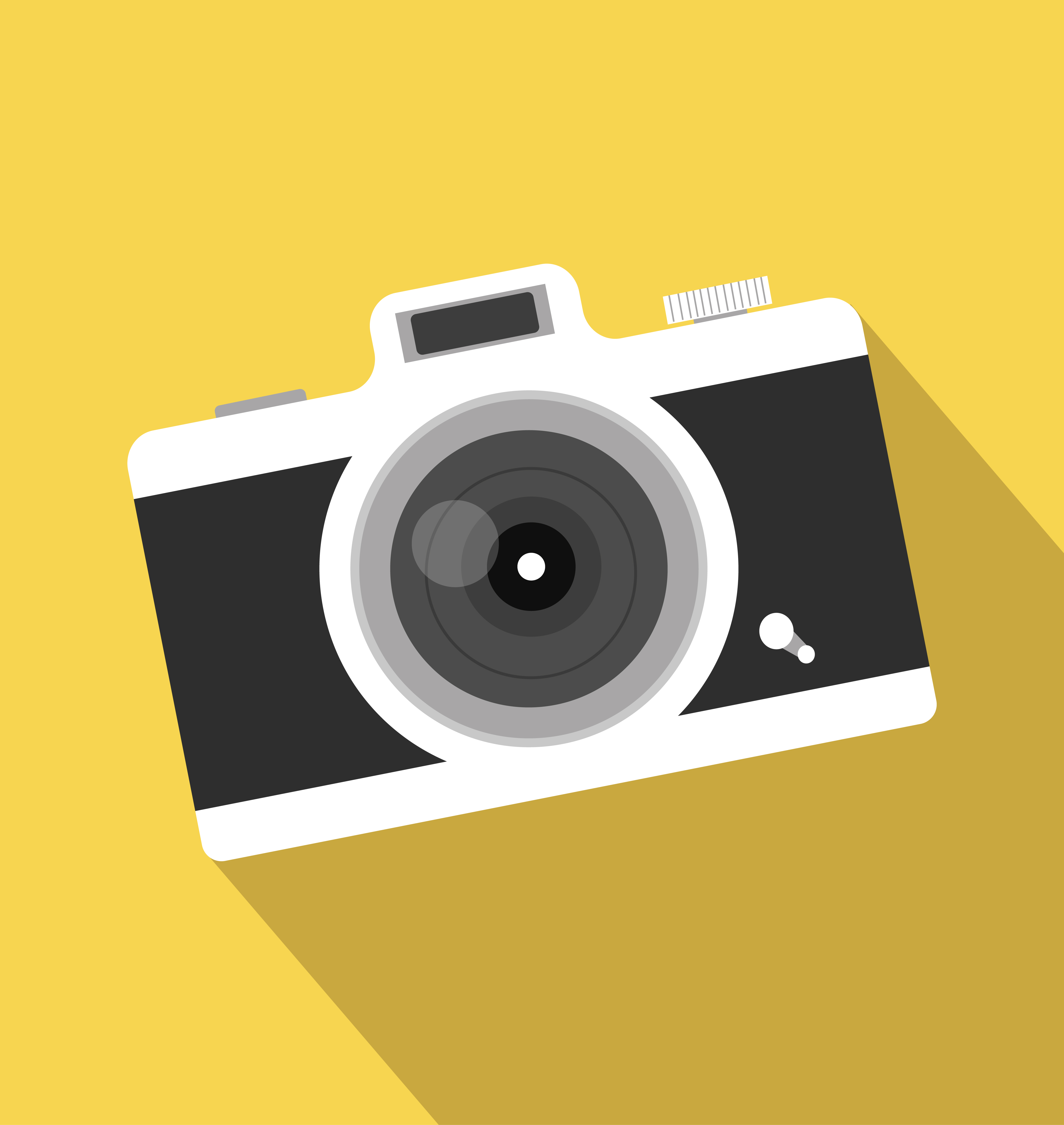 Download vintage camera long shadow icon 590430 Vector Art at Vecteezy