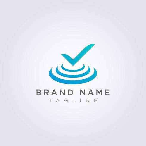 Tick Logo design is on the stage for your Business or Brand vector