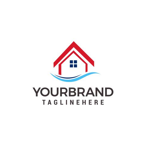 vector de plantilla de diseño de logotipo de la casa