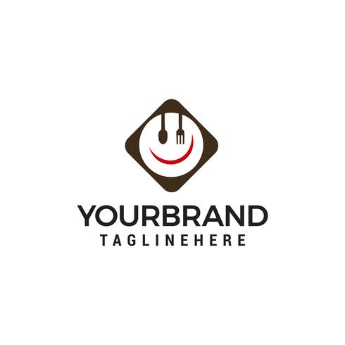 logo cutlery design concept template vector