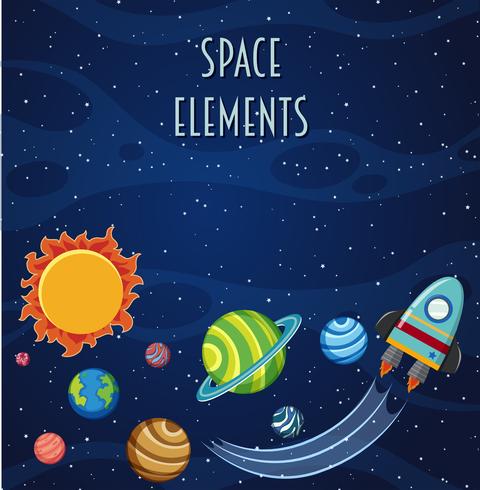 A space element template vector