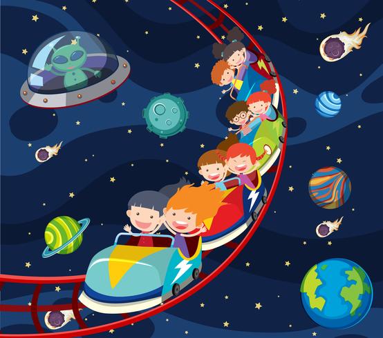 A fun roller coaster space vector