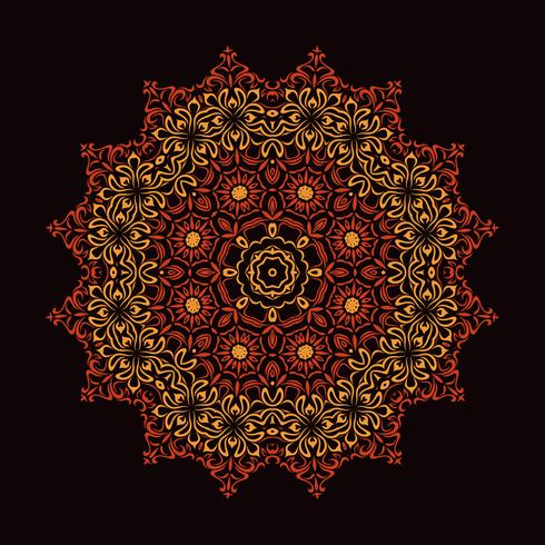 Mandala Ornament Background Round Vintage Decorative