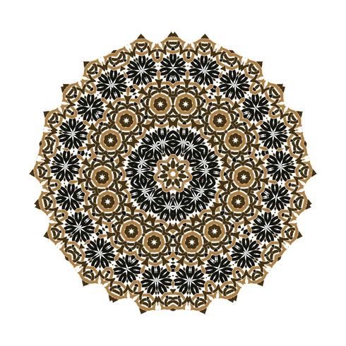 mandala Ornament background. Round Vintage decorative elements. vector