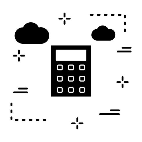 Vector icono de calculadora