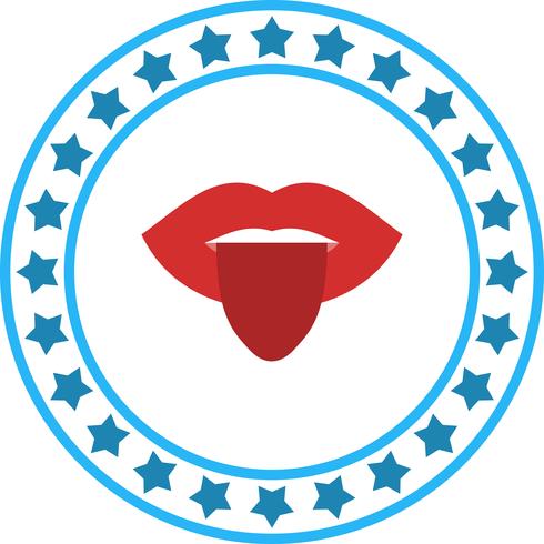 Vector icono de la lengua