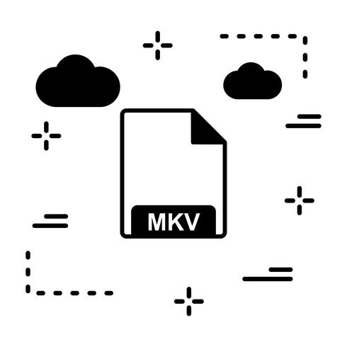 icono de vector mkv