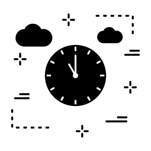 Vector icono de reloj