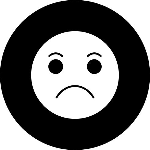 Icône Emoji Triste De Vecteur Telecharger Vectoriel