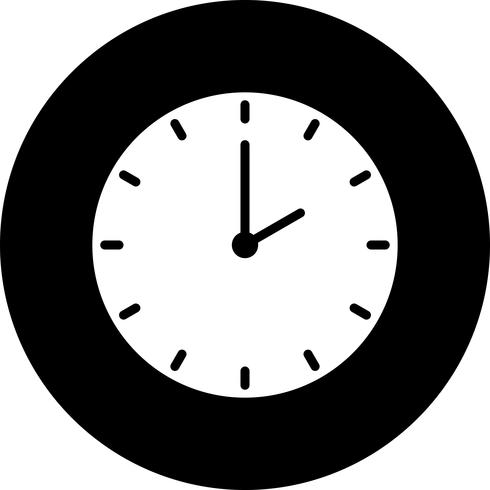 Vector icono de reloj