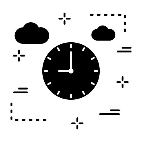 Vector icono de reloj