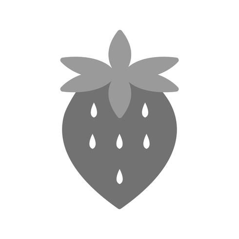Vector icono de fresa