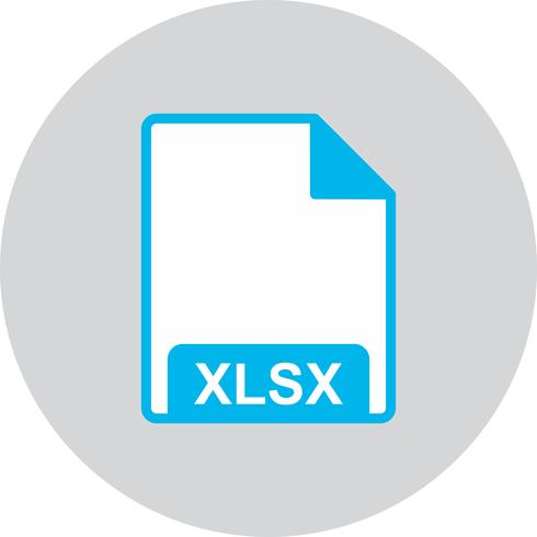 Icono Vector XLSX