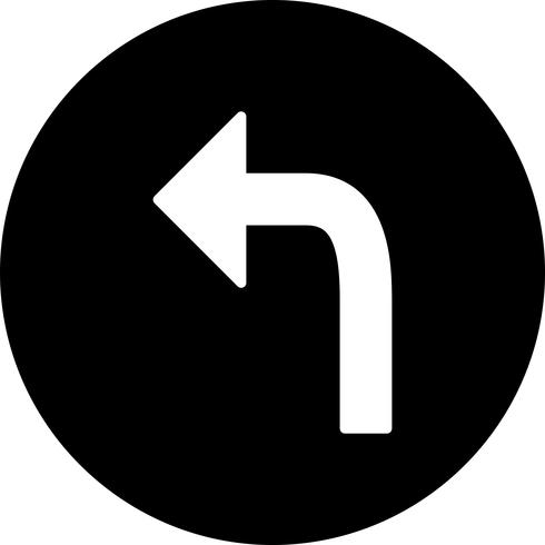 Vector Turn Left Icon