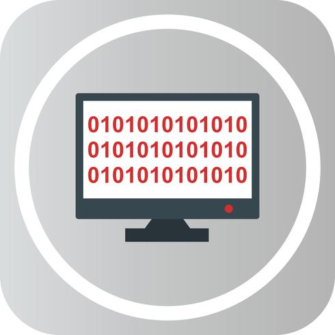 Vector Binary code online Icon