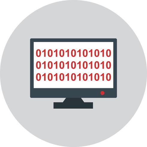 Vector Binary code online Icon