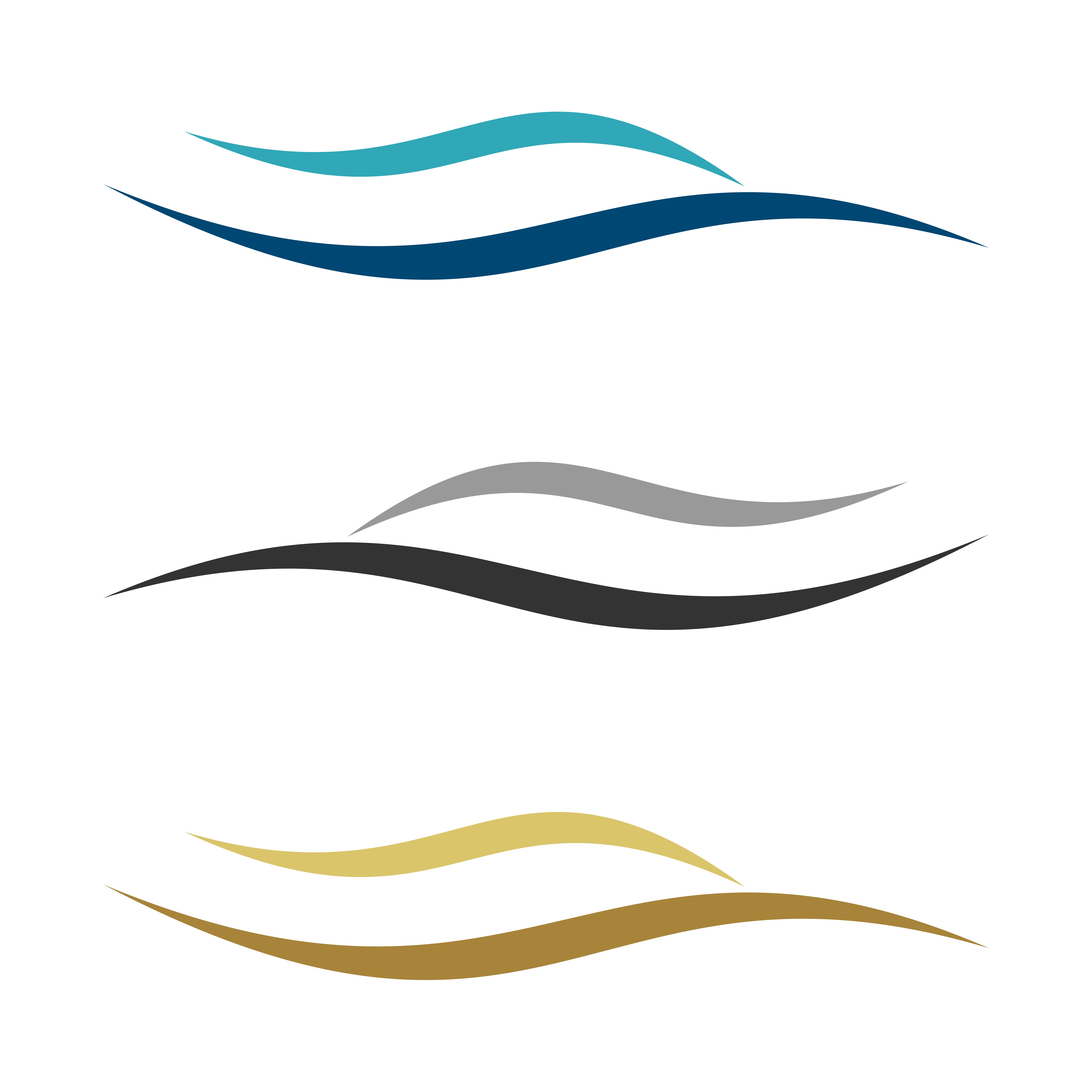 Ornamental Wave Line Logo Template Illustration Design. Vector EPS 10