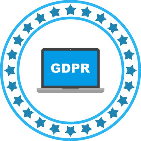 icono de vector gdpr