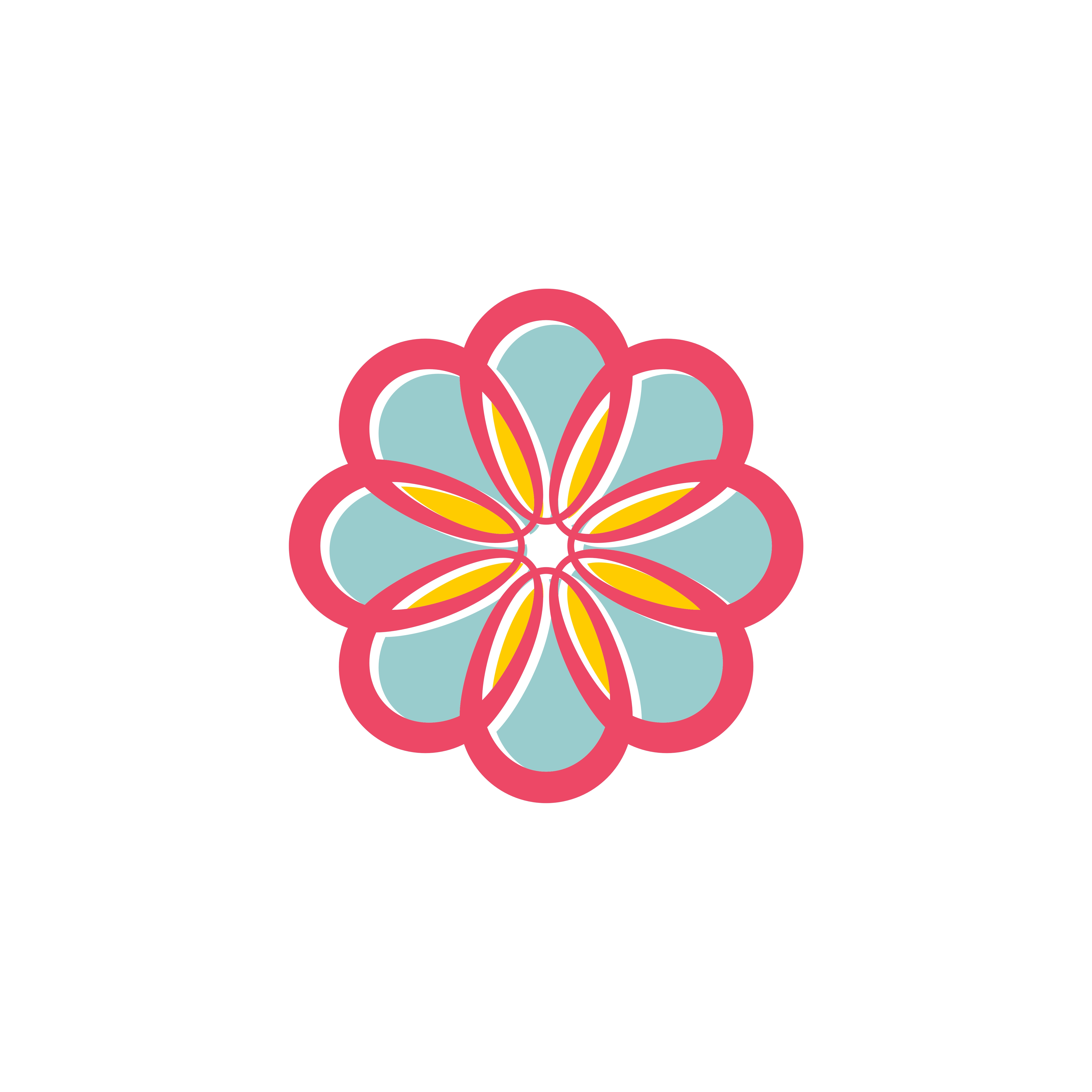 Colorful Retro Flower Ornamental Logo Template ...