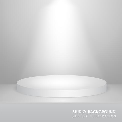 Vector table with carpet in the studio For making advertising media for selling products.