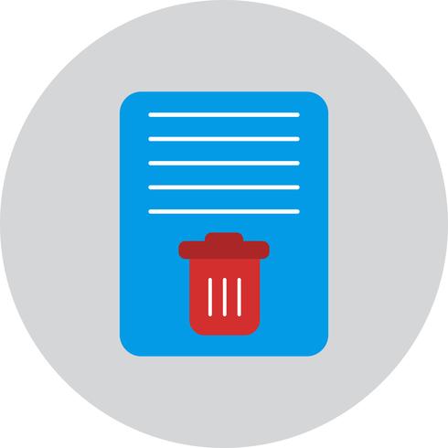 Vector Document Trash Icon