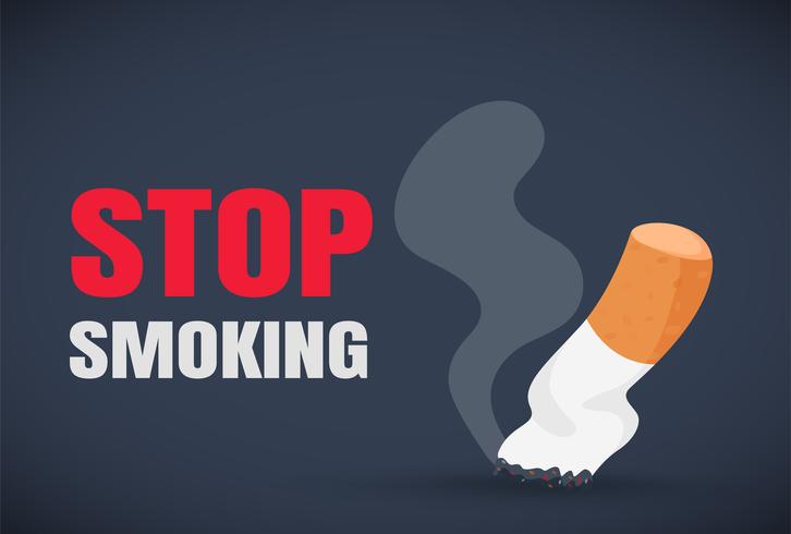 World No Tobacco Day. Stop smoking The disease from smoke bun. vector