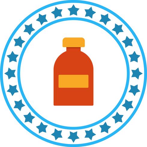 Vector icono de botella de medicina