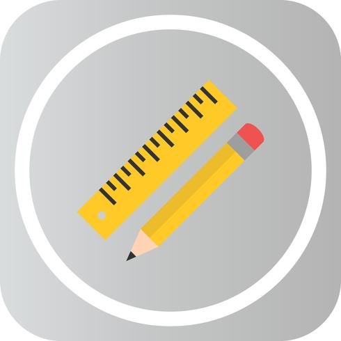 Vector Pencil And Ruler Icon