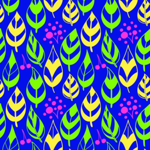 Botanical hand drawn pattern vector