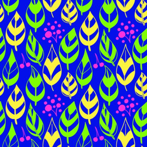 Botanical hand drawn pattern vector