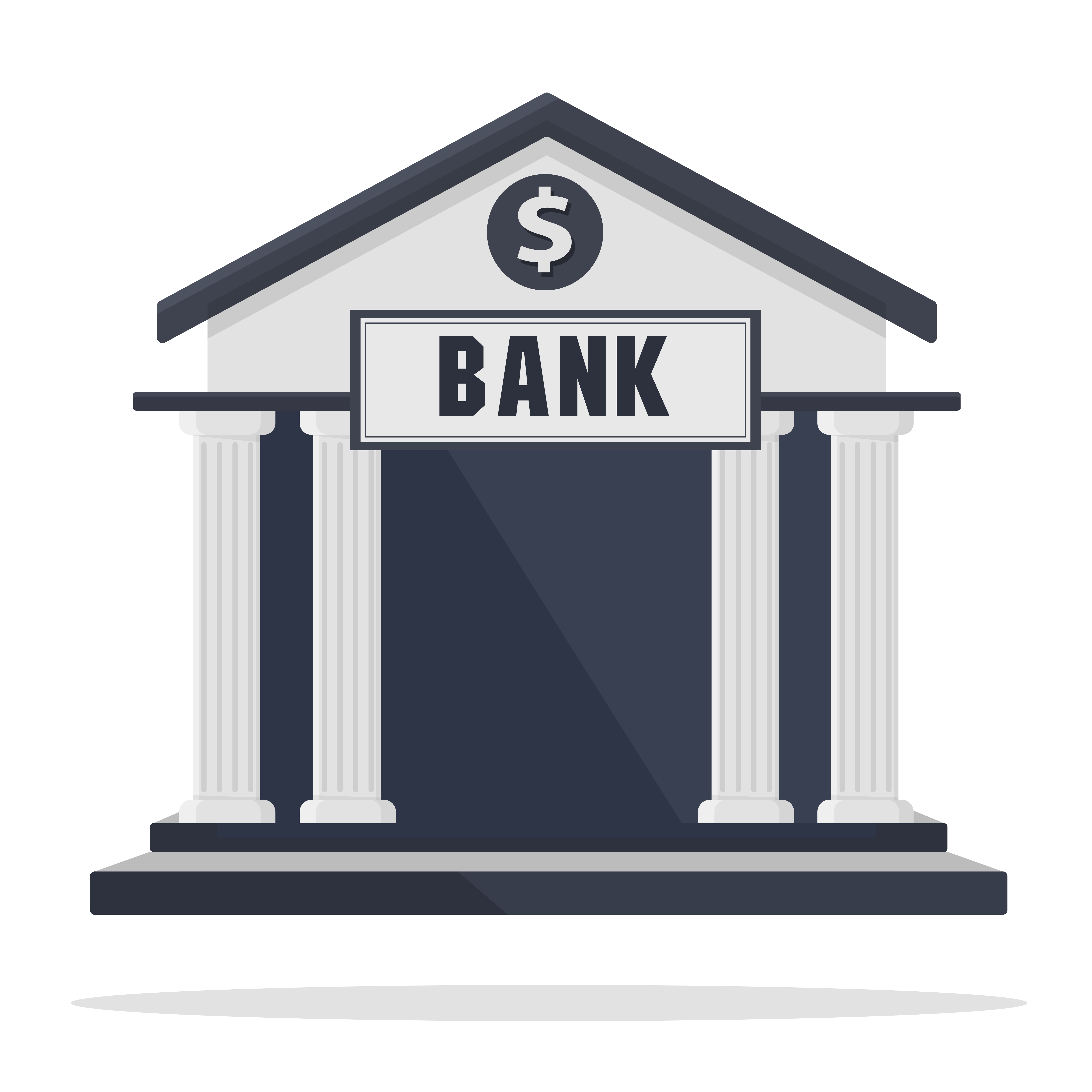 Bank building icon isolated on white background 593729 Vector Art at